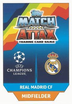 2017-18 Topps Match Attax UEFA Champions League - Game Changers #GC1 Marco Asensio Back