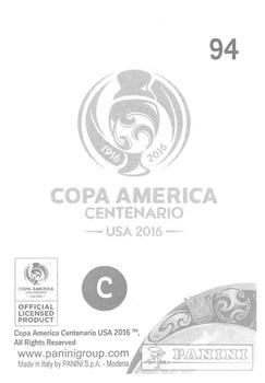 2016 Panini Copa America Centenario Stickers #94 Miguel Samudio Back