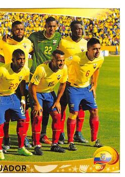 2016 Panini Copa America Centenario Stickers #136 Ecuador Team Front