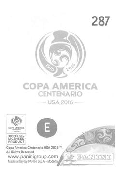 2016 Panini Copa America Centenario Stickers #287 Jose Velazquez Back