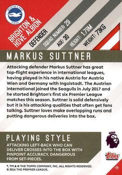 2017-18 Topps Premier Gold - Green #18 Markus Suttner Back