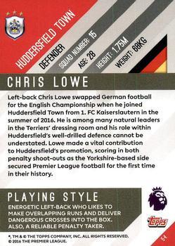 2017-18 Topps Premier Gold - Red #54 Chris Lowe Back