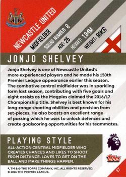 2017-18 Topps Premier Gold - Red #97 Jonjo Shelvey Back