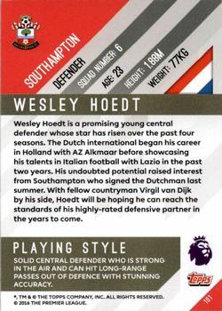 2017-18 Topps Premier Gold - Red #101 Wesley Hoedt Back