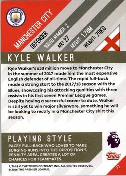 2017-18 Topps Premier Gold - Yellow #77 Kyle Walker Back