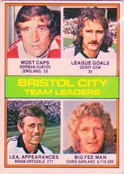 1977-78 Topps Footballer English (Red Backs) #104 Bristol City Team Leaders Front