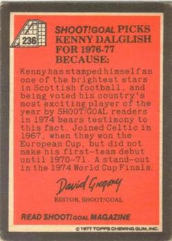 1977-78 Topps Footballer English (Red Backs) #236 Ken Dalglish Back