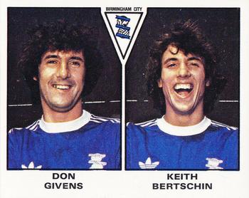 1979-80 Panini Football 80 (UK) #391 Don Givens / Keith Bertschin Front