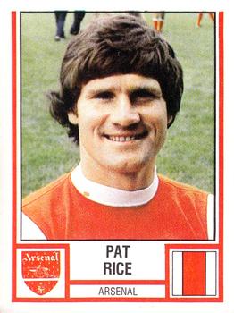 1980-81 Panini Football (UK) #8 Pat Rice Front
