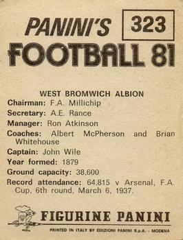 1980-81 Panini Football (UK) #323 Badge Back