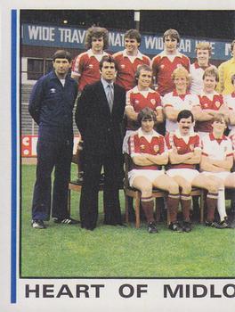 1980-81 Panini Football (UK) #492 Heart of Midlothian Team Group Front