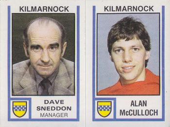 1980-81 Panini Football (UK) #503 Dave Sneddon / Alan McCulloch Front