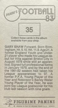1982-83 Panini Football 83 (UK) #35 Gary Shaw Back
