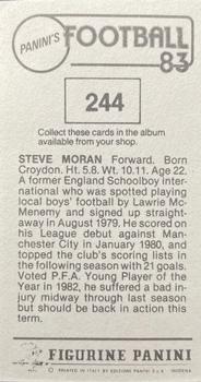 1982-83 Panini Football 83 (UK) #244 Steve Moran Back