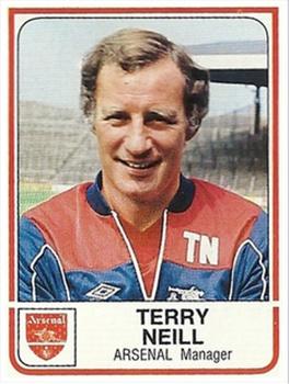 1983-84 Panini Football 84 (UK) #14 Terry Neill Front