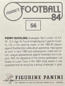 1983-84 Panini Football 84 (UK) #56 Perry Suckling Back