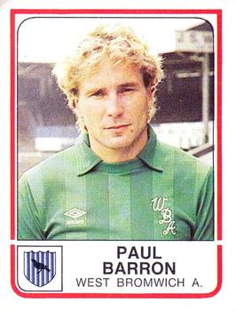 1983-84 Panini Football 84 (UK) #330 Paul Barron Front