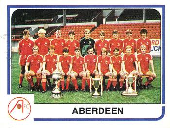 1983-84 Panini Football 84 (UK) #437 Aberdeen Team Group Front