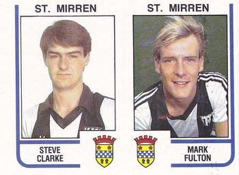 1983-84 Panini Football 84 (UK) #521 Steve Clarke / Mark Fulton Front