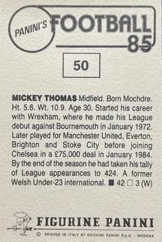 1984-85 Panini Football 85 (UK) #50 Mickey Thomas Back
