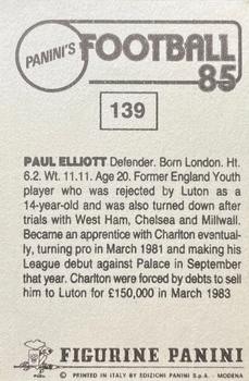 1984-85 Panini Football 85 (UK) #139 Paul Elliott Back