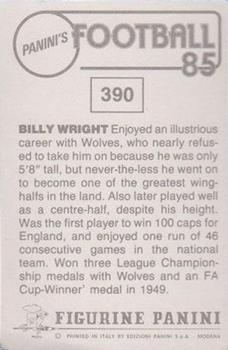 1984-85 Panini Football 85 (UK) #390 Billy Wright Back