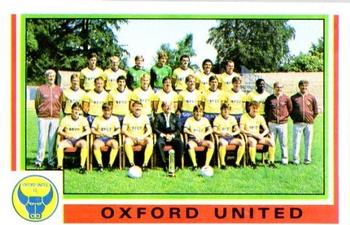 1984-85 Panini Football 85 (UK) #418 Oxford United Team Photo Front