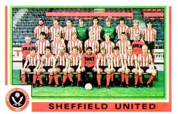 1984-85 Panini Football 85 (UK) #421 Sheffield United Team Photo Front