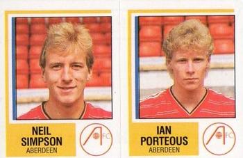 1984-85 Panini Football 85 (UK) #443 Neil Simpson / Ian Porteous Front
