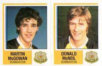 1984-85 Panini Football 85 (UK) #459 Martin McGowan / Donald McNeil Front
