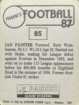 1986-87 Panini Football 87 (UK) #85 Ian Painter Back