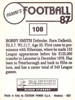 1986-87 Panini Football 87 (UK) #108 Bobby Smith Back