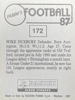 1986-87 Panini Football 87 (UK) #172 Mike Duxbury Back