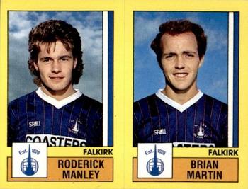 1986-87 Panini Football 87 (UK) #505 Roderick Manley / Brian Martin Front