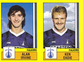 1986-87 Panini Football 87 (UK) #510 Alan Irvine / Ken Eadie Front