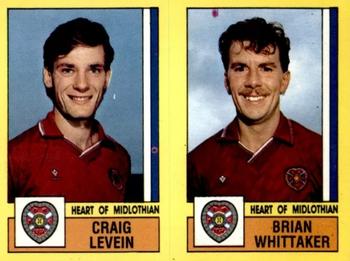 1986-87 Panini Football 87 (UK) #524 Craig Levein / Brian Whittaker Front
