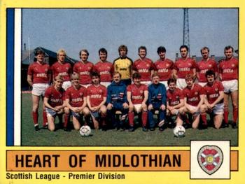 1986-87 Panini Football 87 (UK) #525 Heart of Midlothian Team Group Front