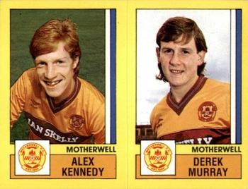 1986-87 Panini Football 87 (UK) #541 Alex Kennedy / Derek Murray Front