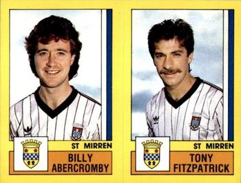1986-87 Panini Football 87 (UK) #562 Billy Abercromby / Tony Fitzpatrick Front
