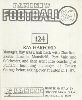1988-89 Panini Football 89 (UK) #124 Ray Harford Back