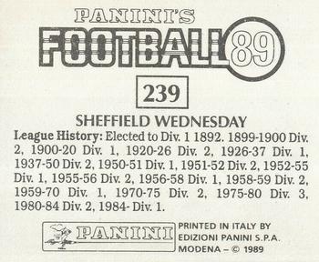 1988-89 Panini Football 89 (UK) #239 Team Back