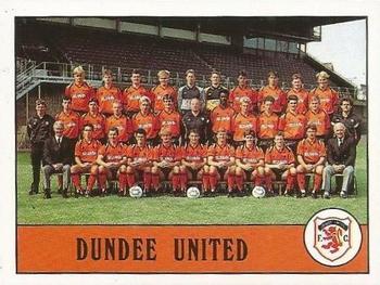 1989-90 Panini Football 90 (UK) #376 Dundee United Team Group Front