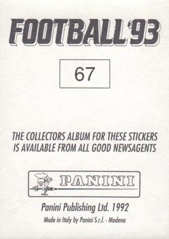 1992-93 Panini Football '93 (England) #67 Geoff Thomas Back