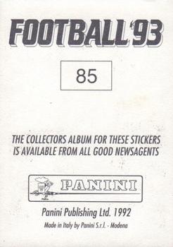 1992-93 Panini Football '93 (England) #85 Craig Forrest Back