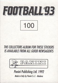 1992-93 Panini Football '93 (England) #100 Chris Whyte Back