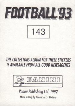 1992-93 Panini Football '93 (England) #143 Andrei Kanchelskis Back