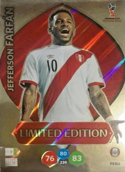 2018 Panini Adrenalyn XL FIFA World Cup 2018 Russia  - Limited Editions #LE-JF Jefferson Farfan Front