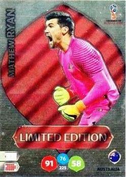 2018 Panini Adrenalyn XL FIFA World Cup 2018 Russia  - Limited Editions #LE-MRY Mathew Ryan Front