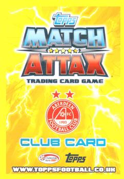 2012-13 Topps Match Attax Scottish Premier League #1 Aberdeen Club Badge Back