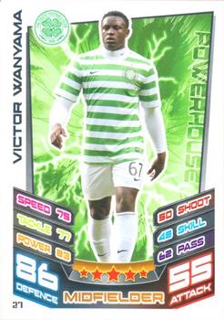 2012-13 Topps Match Attax Scottish Premier League #27 Victor Wanyama Front